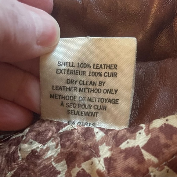 Vintage 1970s Opera Brown Leather Trench Coat Size 10 - Picture 7 of 14